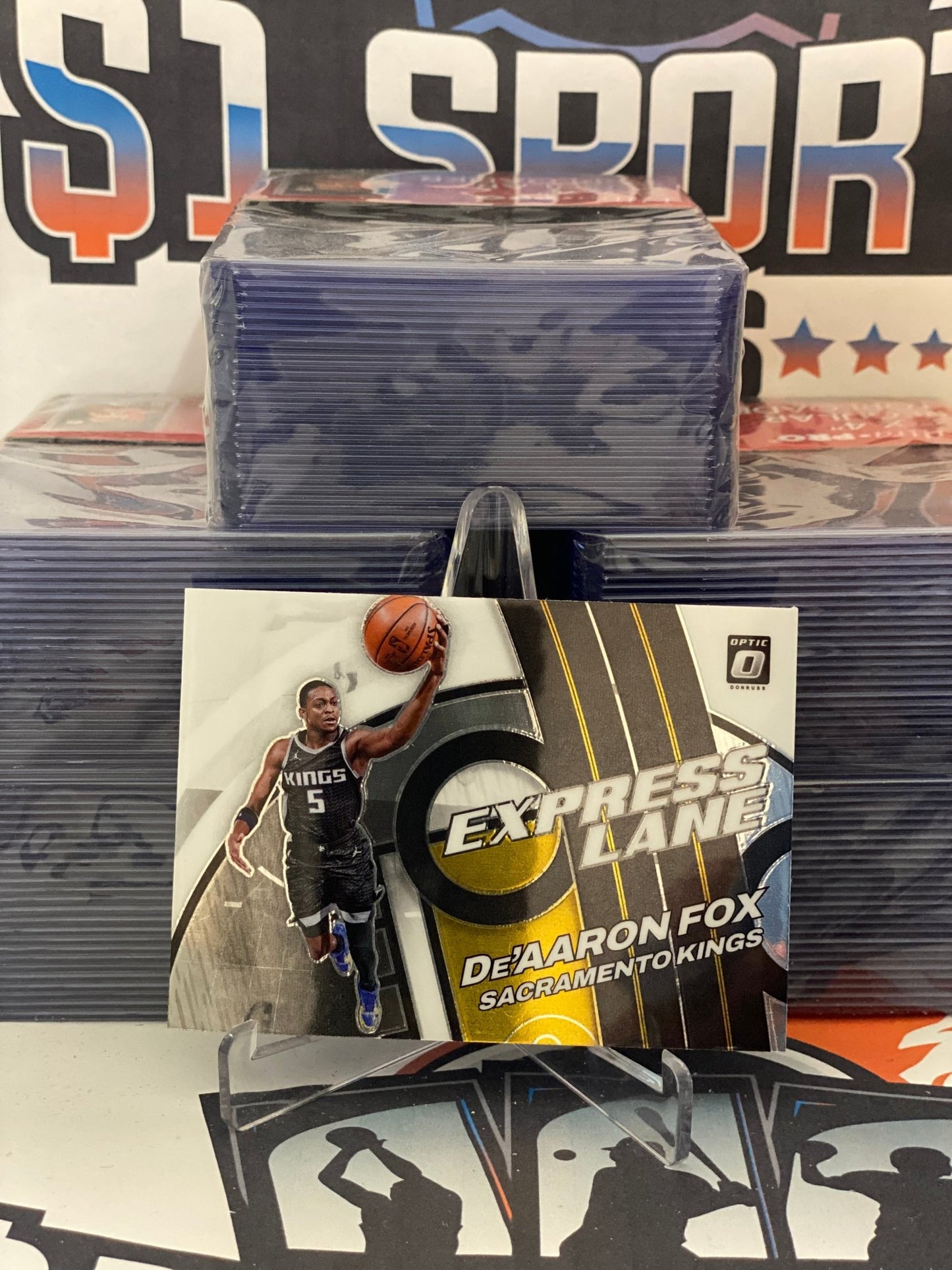 2021 Donruss Optic (Express Lane) De'Aaron Fox #10