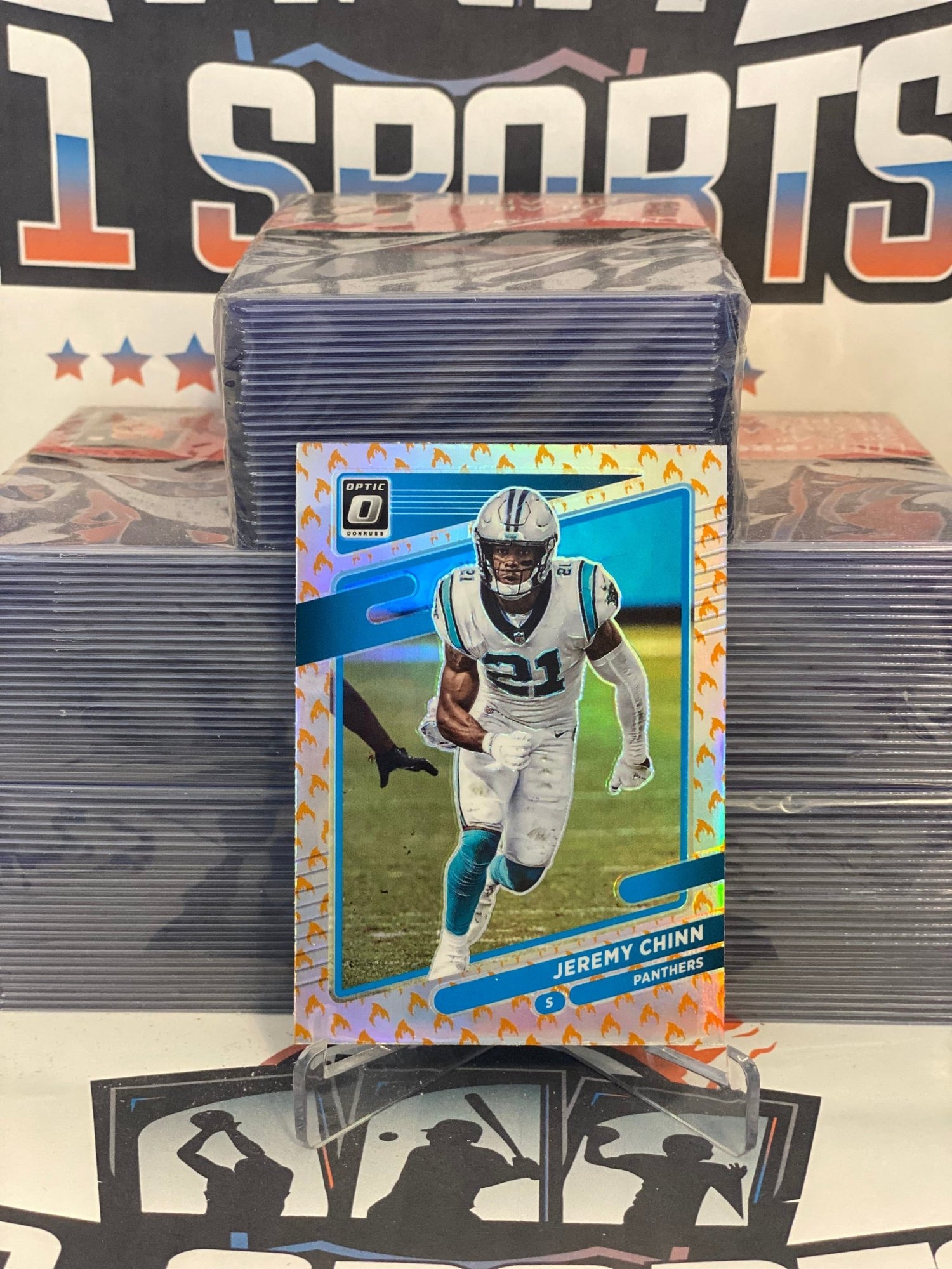 2021 Donruss Optic (Holo Fire Prizm) Jeremy Chinn #162 – $1 Sports