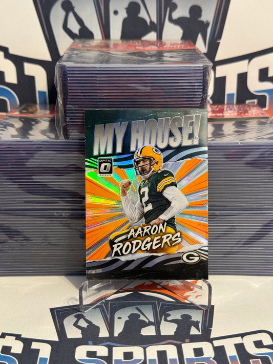 2021 Donruss Optic (Holo Prizm, My House!) Aaron Rodgers #MH-15