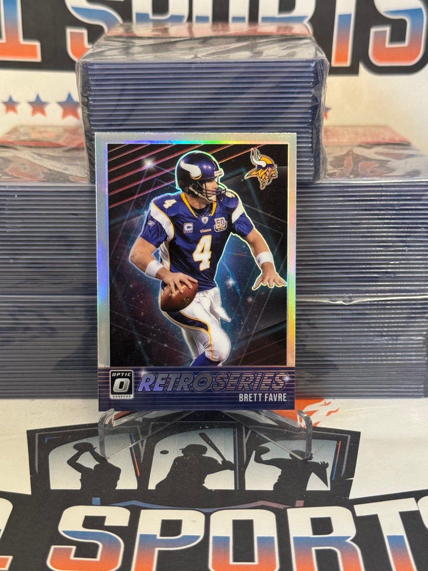 2021 Donruss Optic (Holo Prizm, Retro Series) Brett Favre #RS-BF