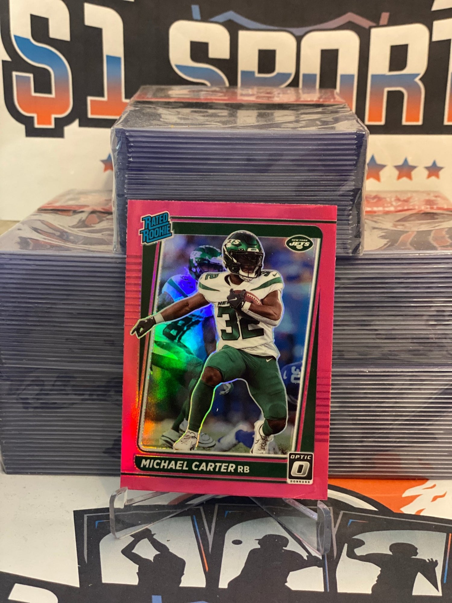 2021 Donruss Optic (Pink Prizm, Rated Rookie) Michael Carter #235