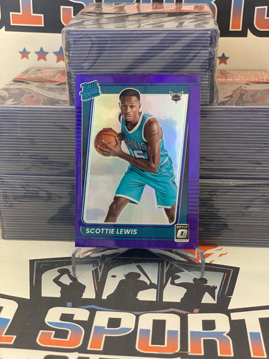 2021 Donruss Optic (Purple Prizm, Rated Rookie) Scottie Lewis #196