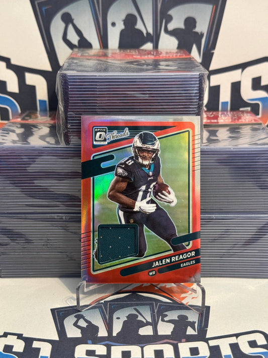 2021 Donruss Optic (Red Prizm, Threads Relic) Jalen Reagor #TH-8