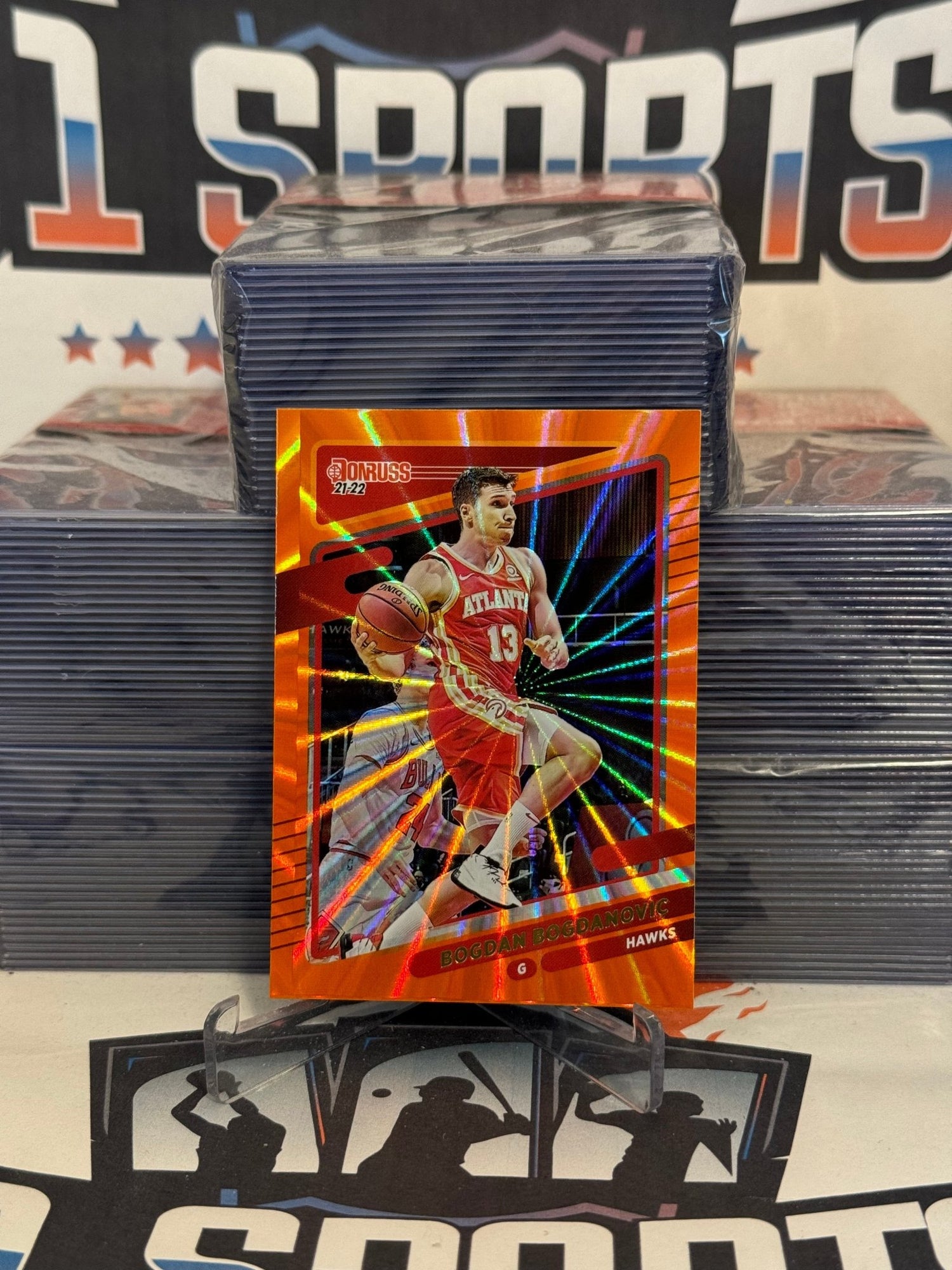 2021 Donruss (Orange Laser Holo) Bogdan Bogdanovic #40