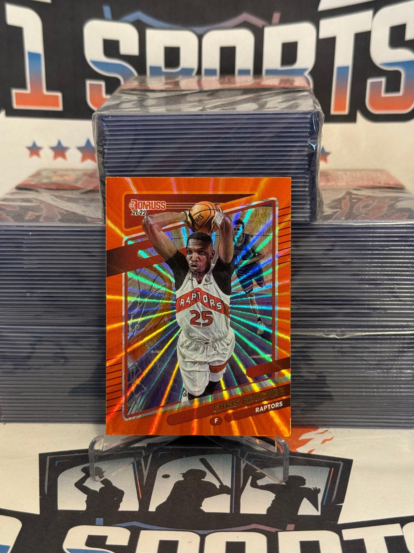 2021 Donruss (Orange Laser Holo) Chris Boucher #135