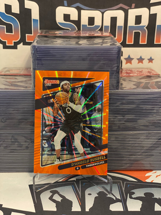 2021 Donruss (Orange Laser Holo) D'Angelo Russell #82