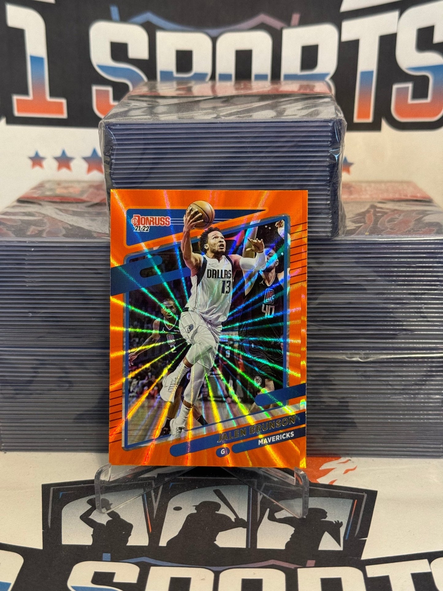 2021 Donruss (Orange Laser Holo) Jalen Brunson #19
