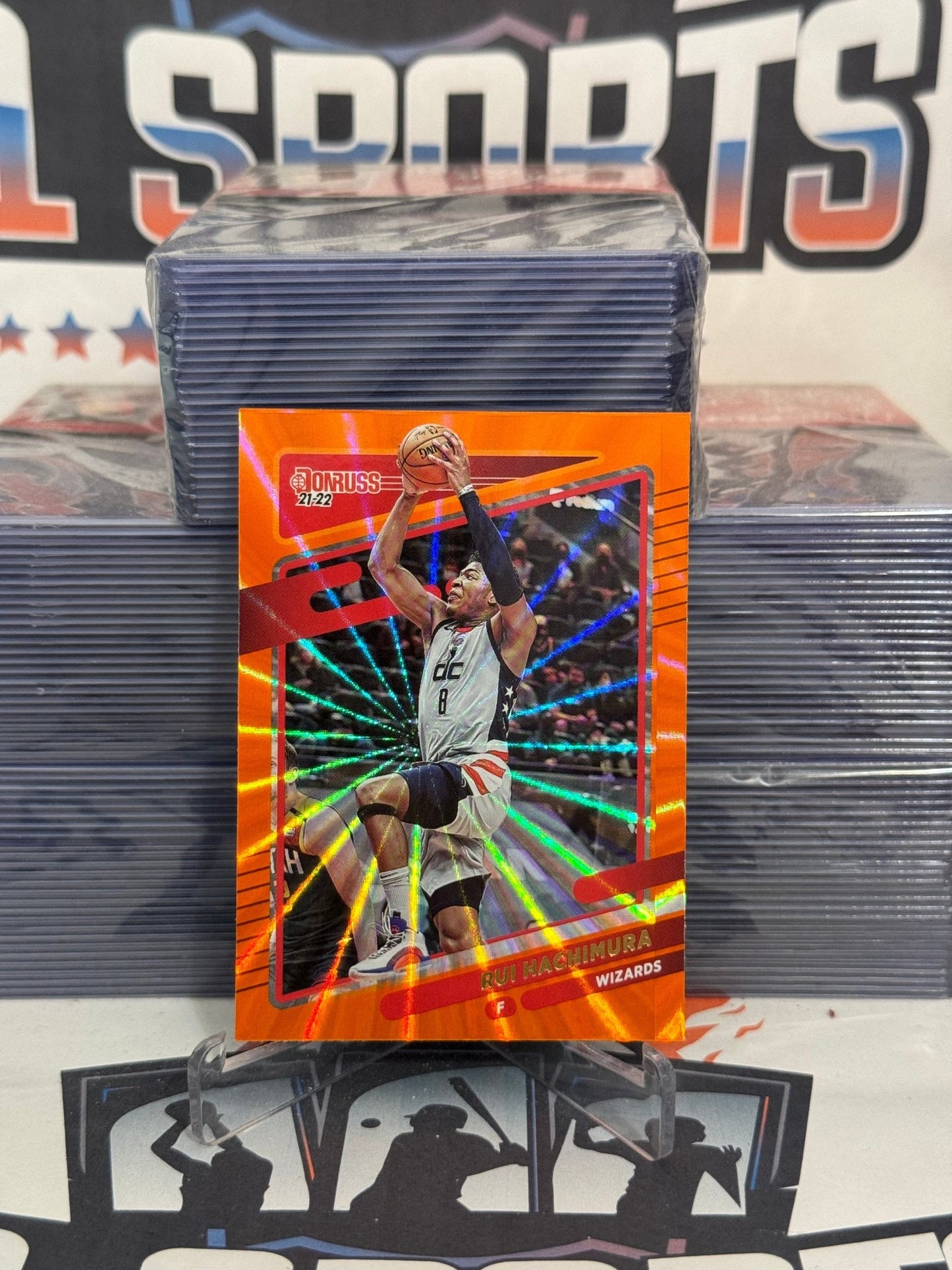 2021 Donruss (Orange Laser Holo) Rui Hachimura #91