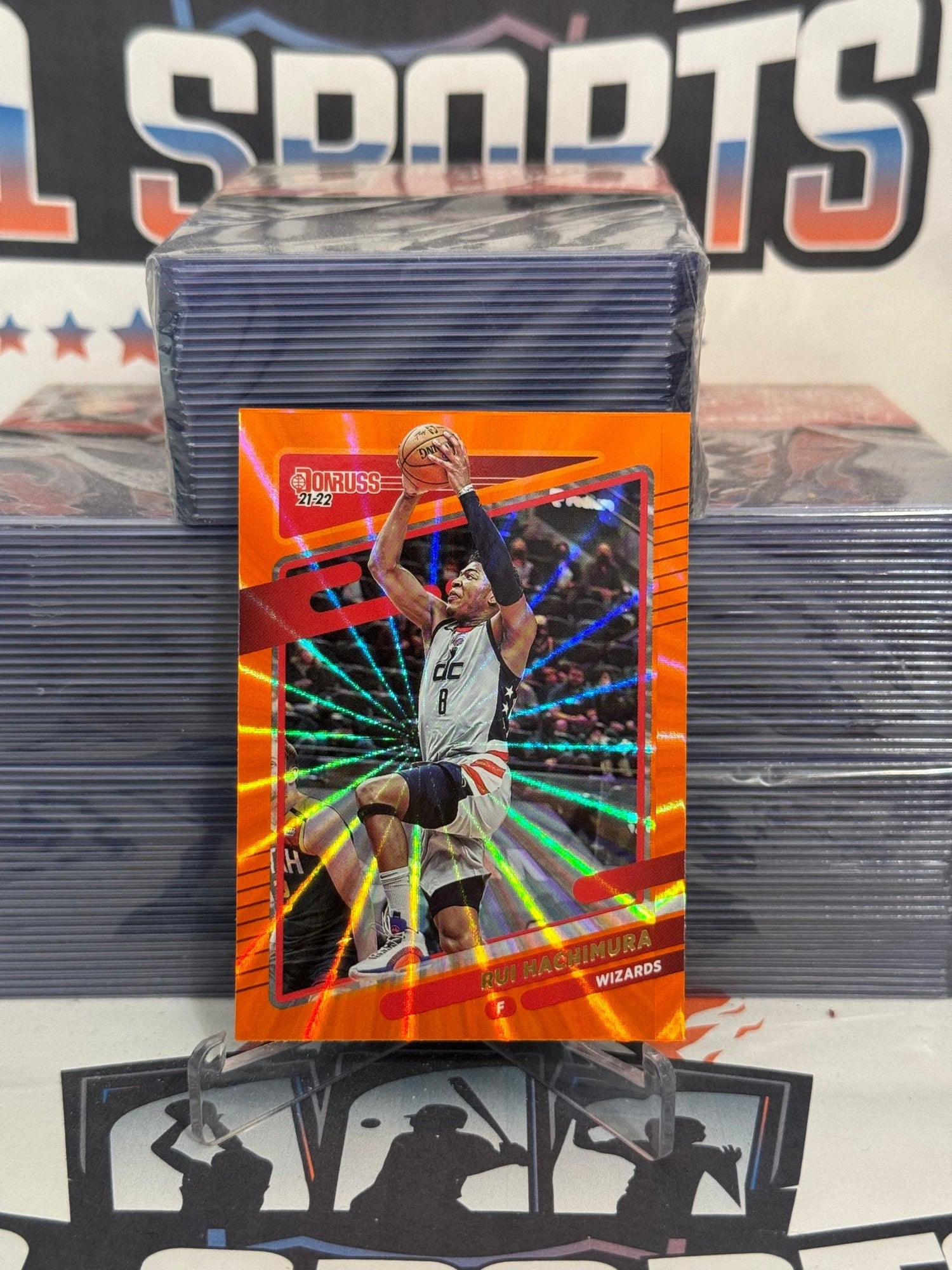 2021 Donruss (Orange Laser Holo) Rui Hachimura #91