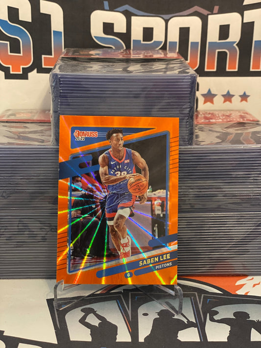 2021 Donruss (Orange Laser Holo) Saben Lee #16