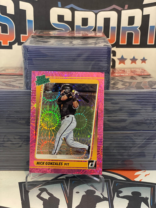 2021 Donruss (Pink Fireworks, Rated Prospects) Nick Gonzales #6