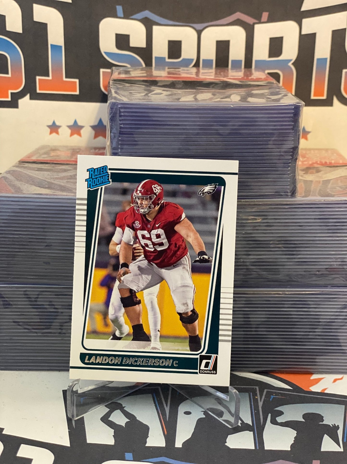 2021 Donruss (Rated Rookie) Landon Dickerson #305