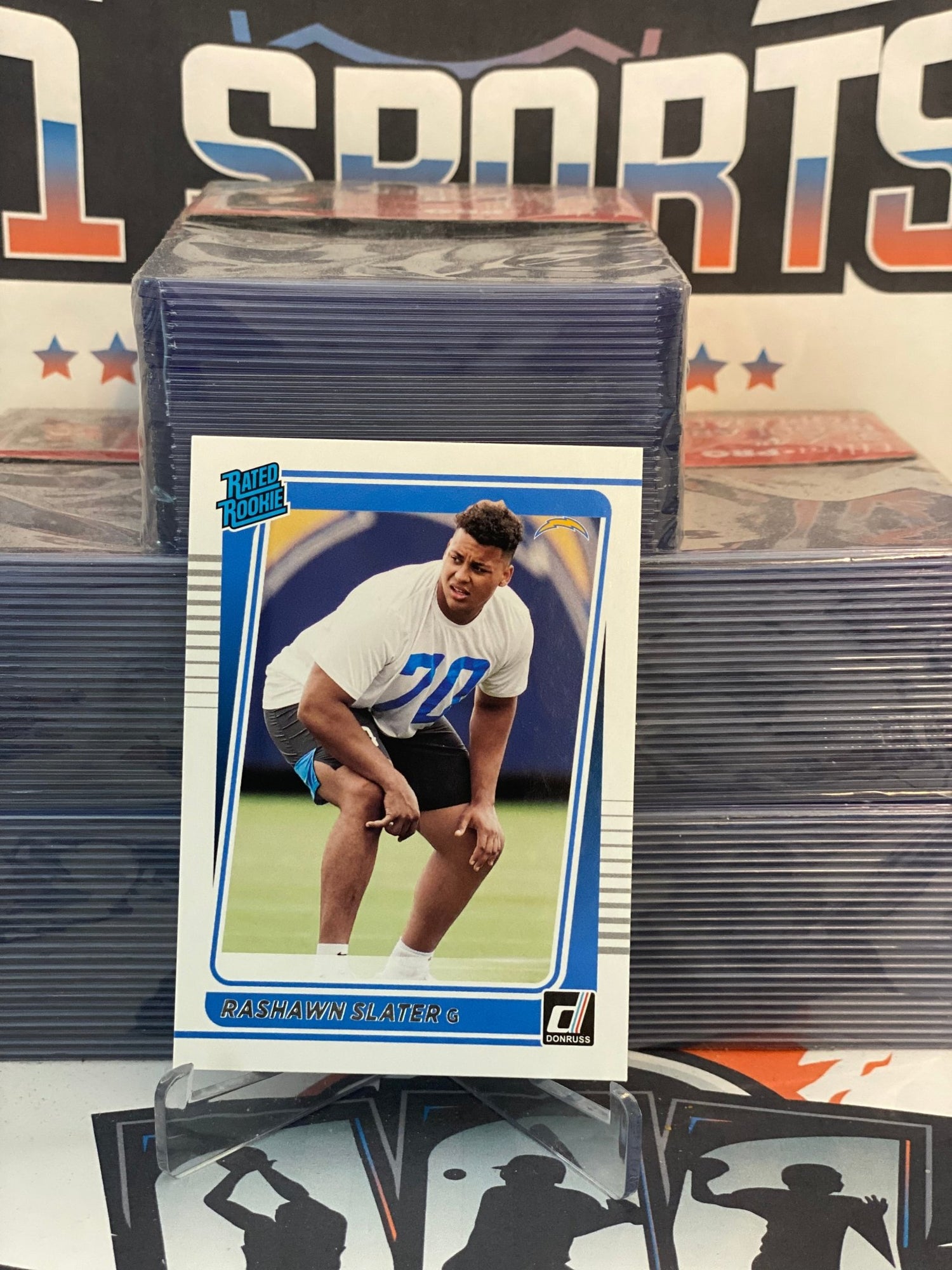 2021 Donruss (Rated Rookie) Rashawn Slater #332