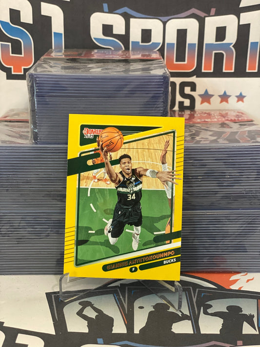 2021 Donruss (Yellow) Giannis Antetokounmpo #177