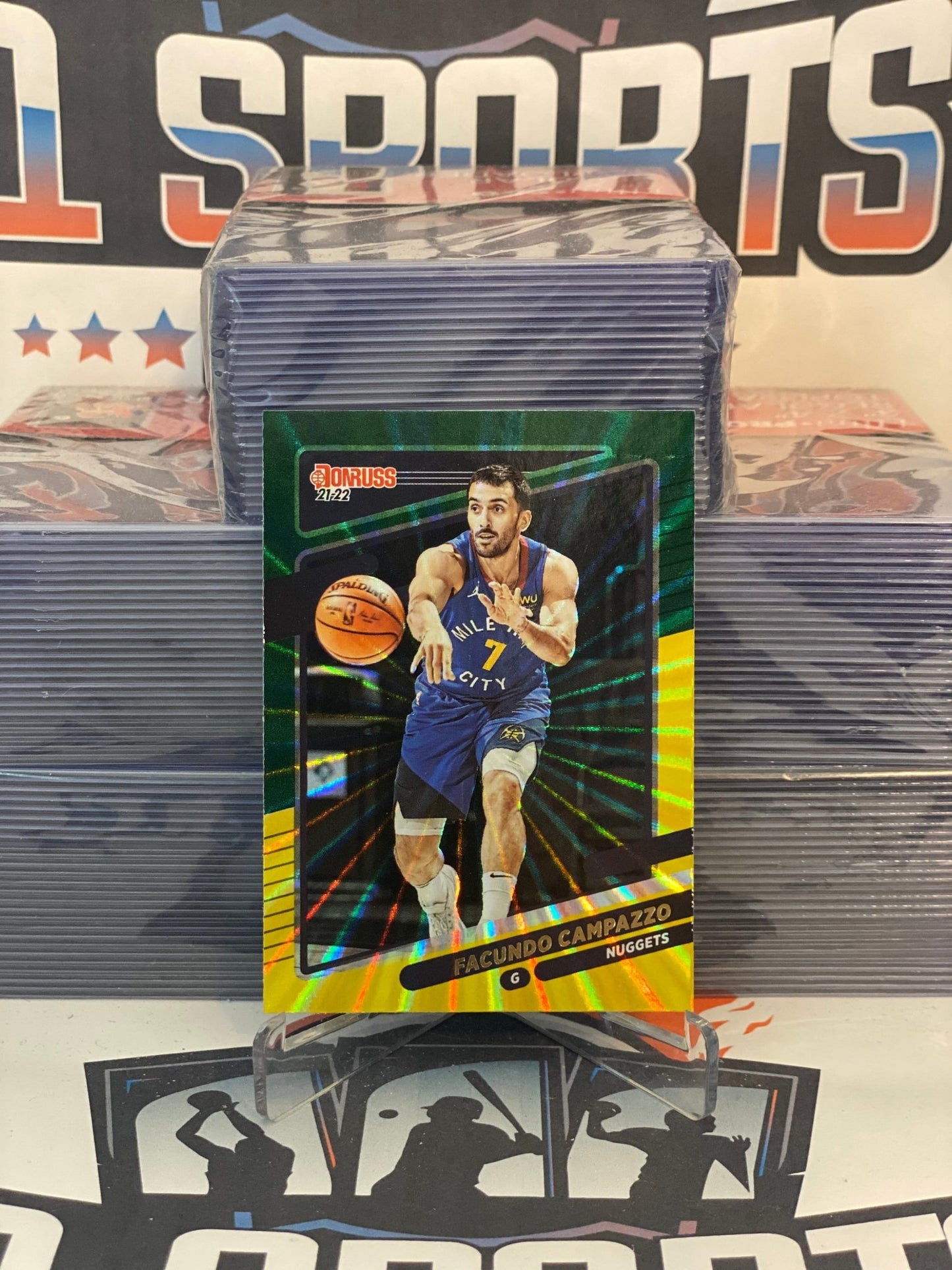 2021 Donruss (Yellow Green Laser) Facundo Campazzo #141