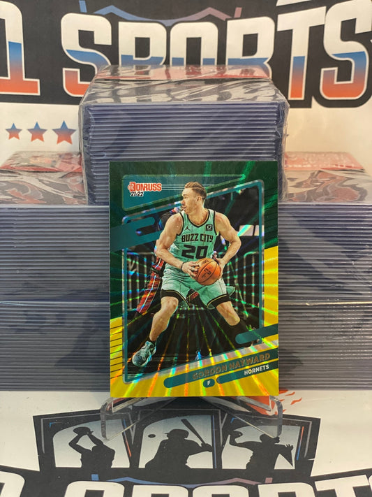 2021 Donruss (Yellow Green Laser) Gordon Hayward #198