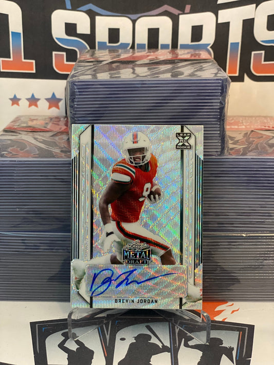 2021 Leaf Metal Draft (Rainbow Blue Auto 50/75) Brevin Jordan #BA-BJ1