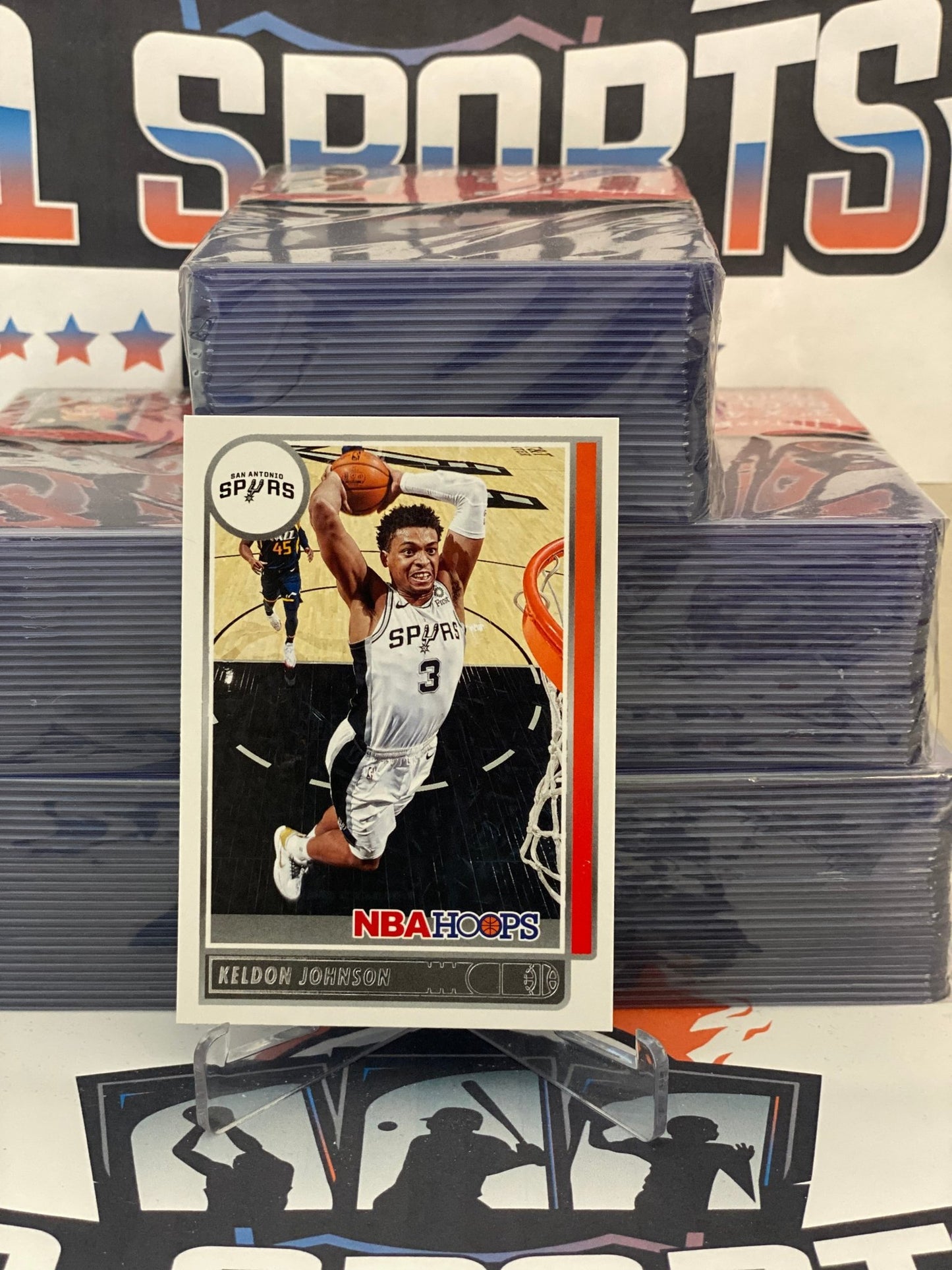 2021 NBA Hoops Keldon Johnson #34