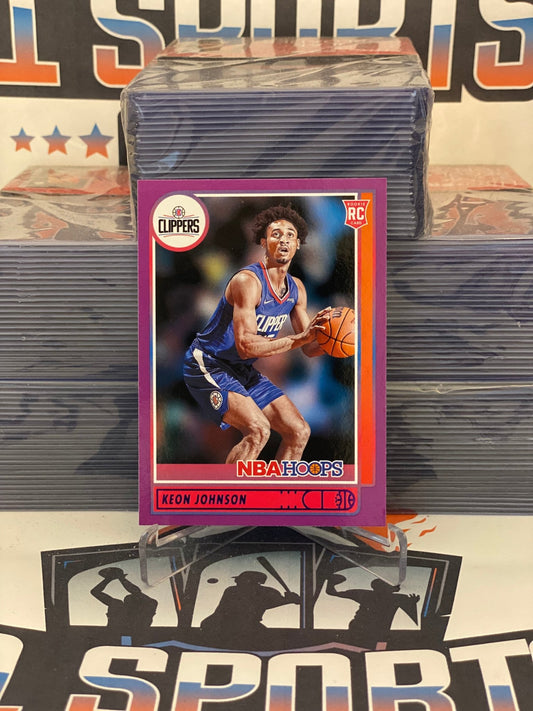 2021 NBA Hoops (Purple) Keon Johnson Rookie #205