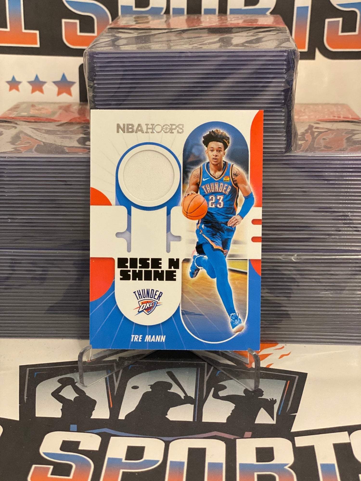 2021 NBA Hoops (Rise N Shine Relic) Tre Mann Rookie #RS-TMN