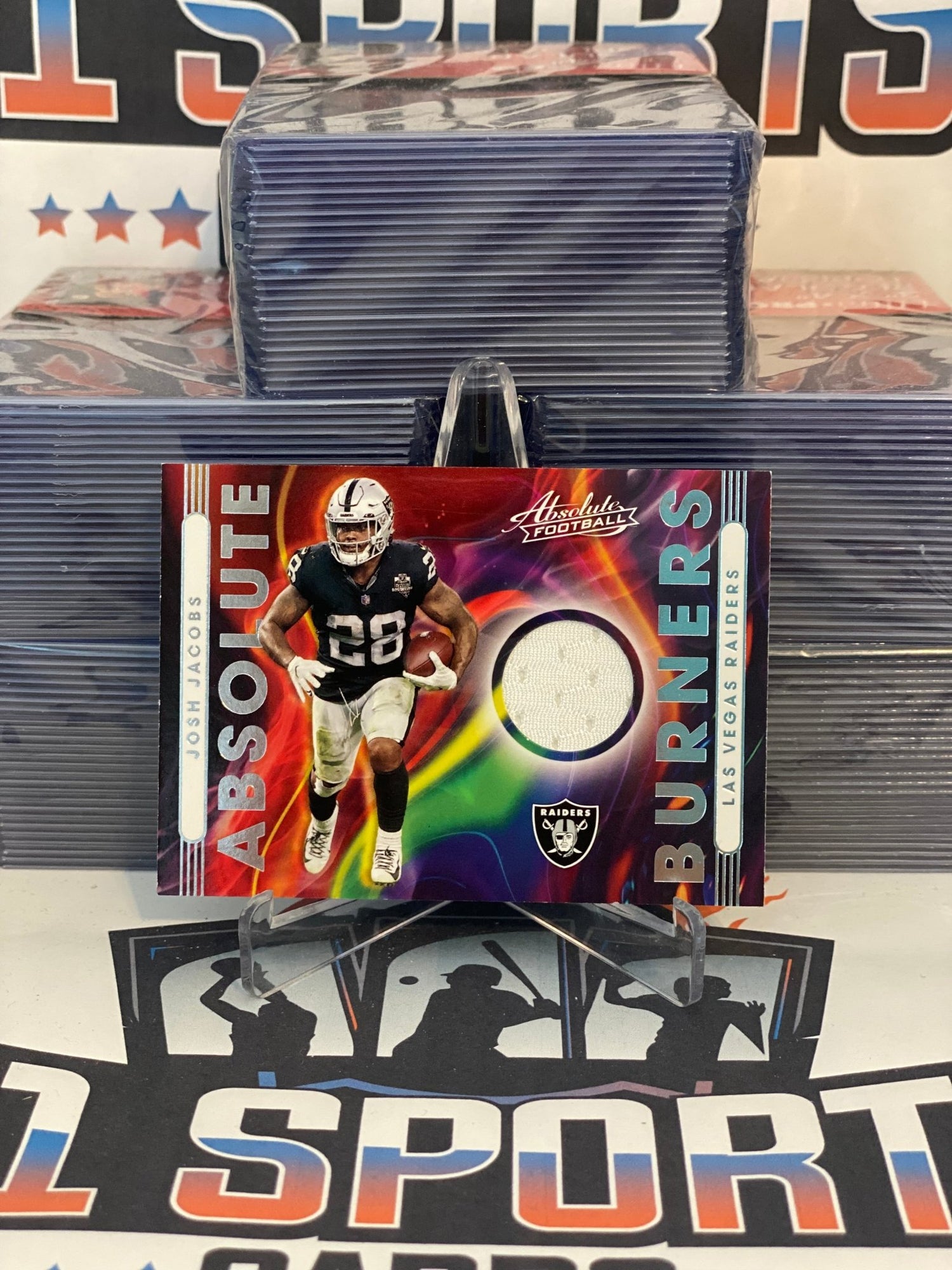 2021 Panini Absolute (Absolute Relic Burners) Josh Jacobs #AB6