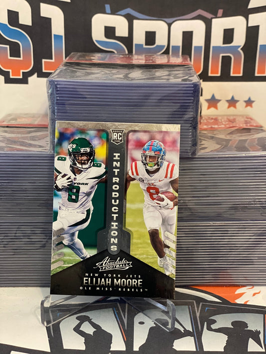 2021 Panini Absolute (Introductions) Elijah Moore Rookie #INT-14