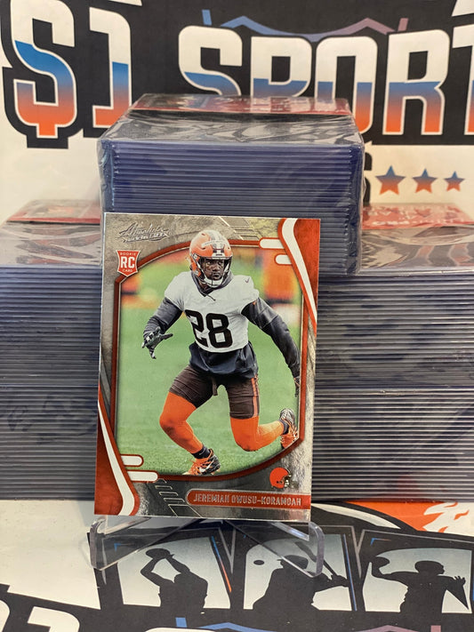 2021 Panini Absolute Jermiah Owusu-Koramoah Rookie #160