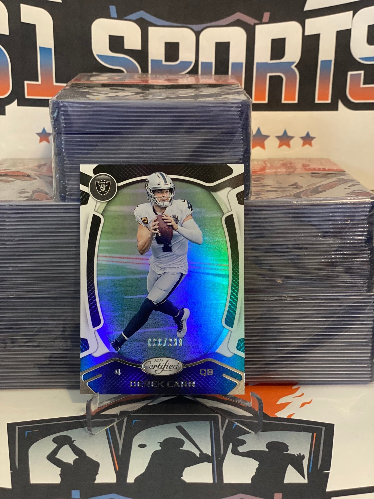 2021 Panini Certified (Mirror 080/299) Derek Carr #46