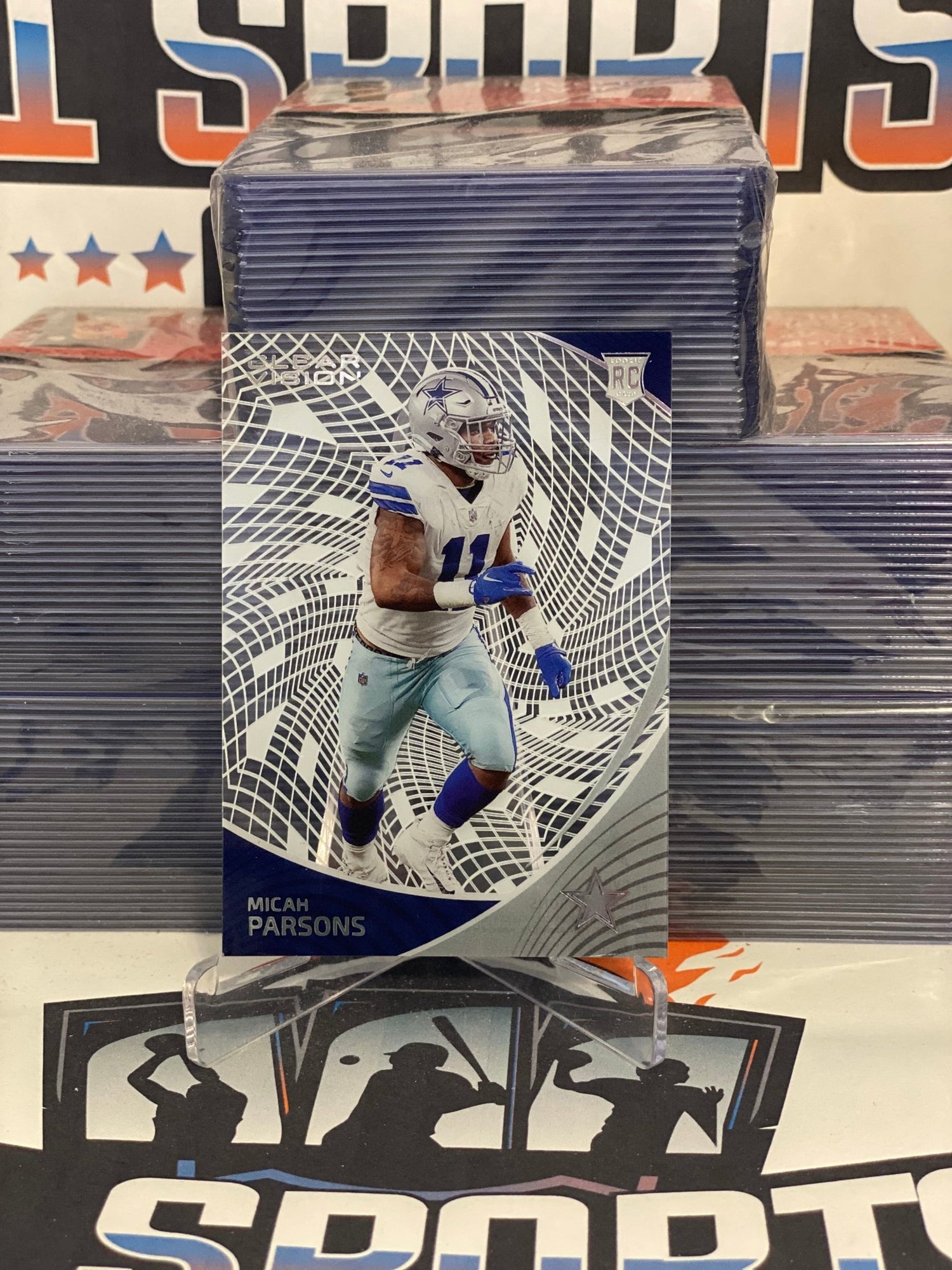 2021 Panini Chronicles (Clear Vision) Micah Parsons Rookie #CVR-11
