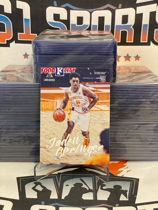2021 Panini Chronicles Draft Picks (Luminance) Jaden Springer Rookie #95