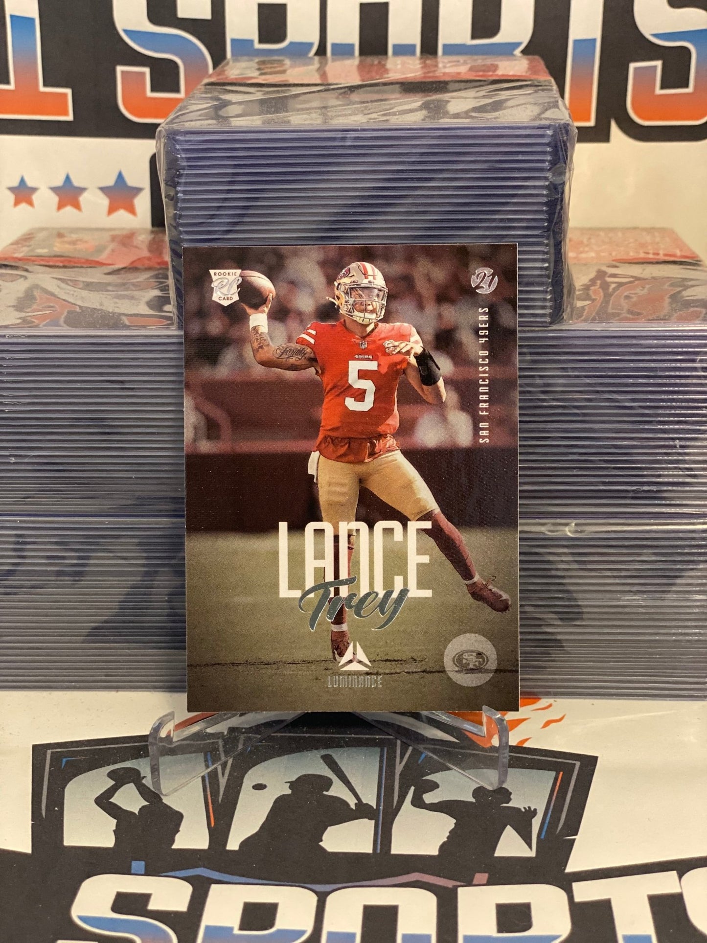 2021 Panini Chronicles (Luminance) Trey Lance Rookie #204