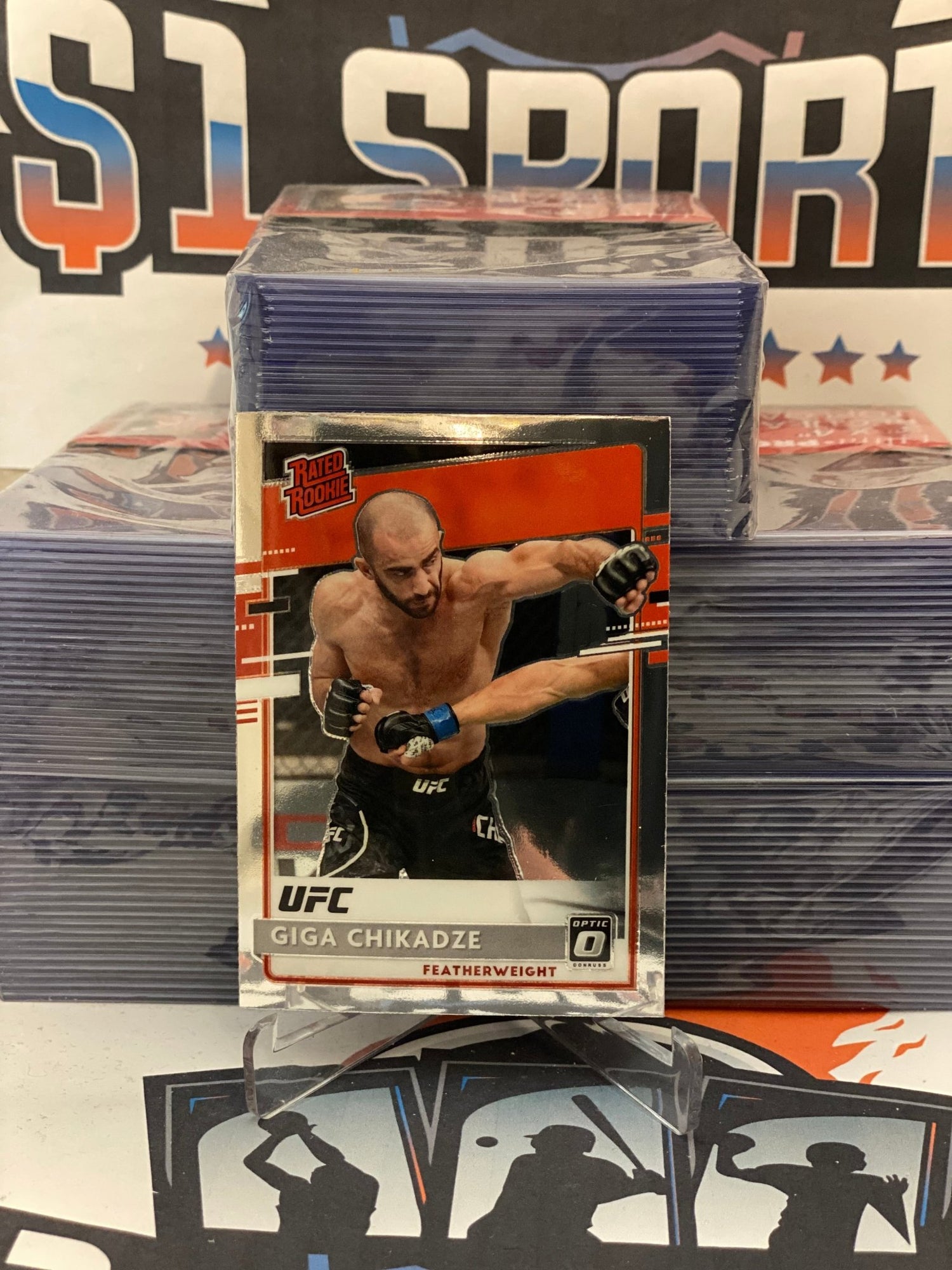 2021 Panini Chronicles UFC (Donruss Optic Rated Rookie) Giga Chikadze #205