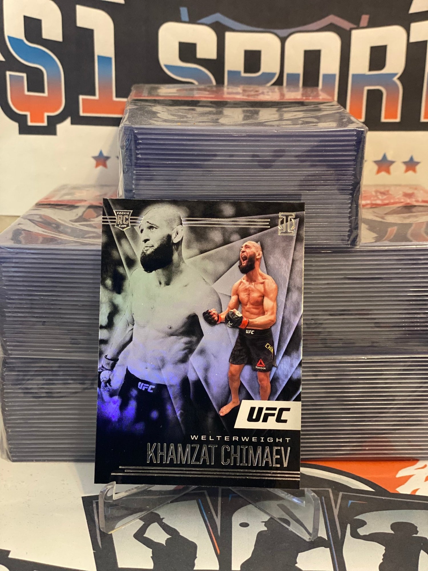 2021 Panini Chronicles UFC (Illusions) Khamzat Chimaev Rookie #174