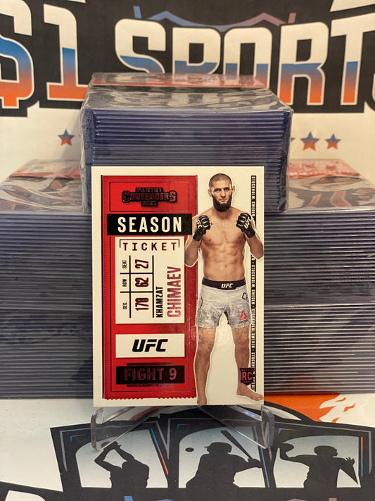 2021 Panini Chronicles UFC (Pink, Contenders Season Ticket) Khamzat Chimaev Rookie #3