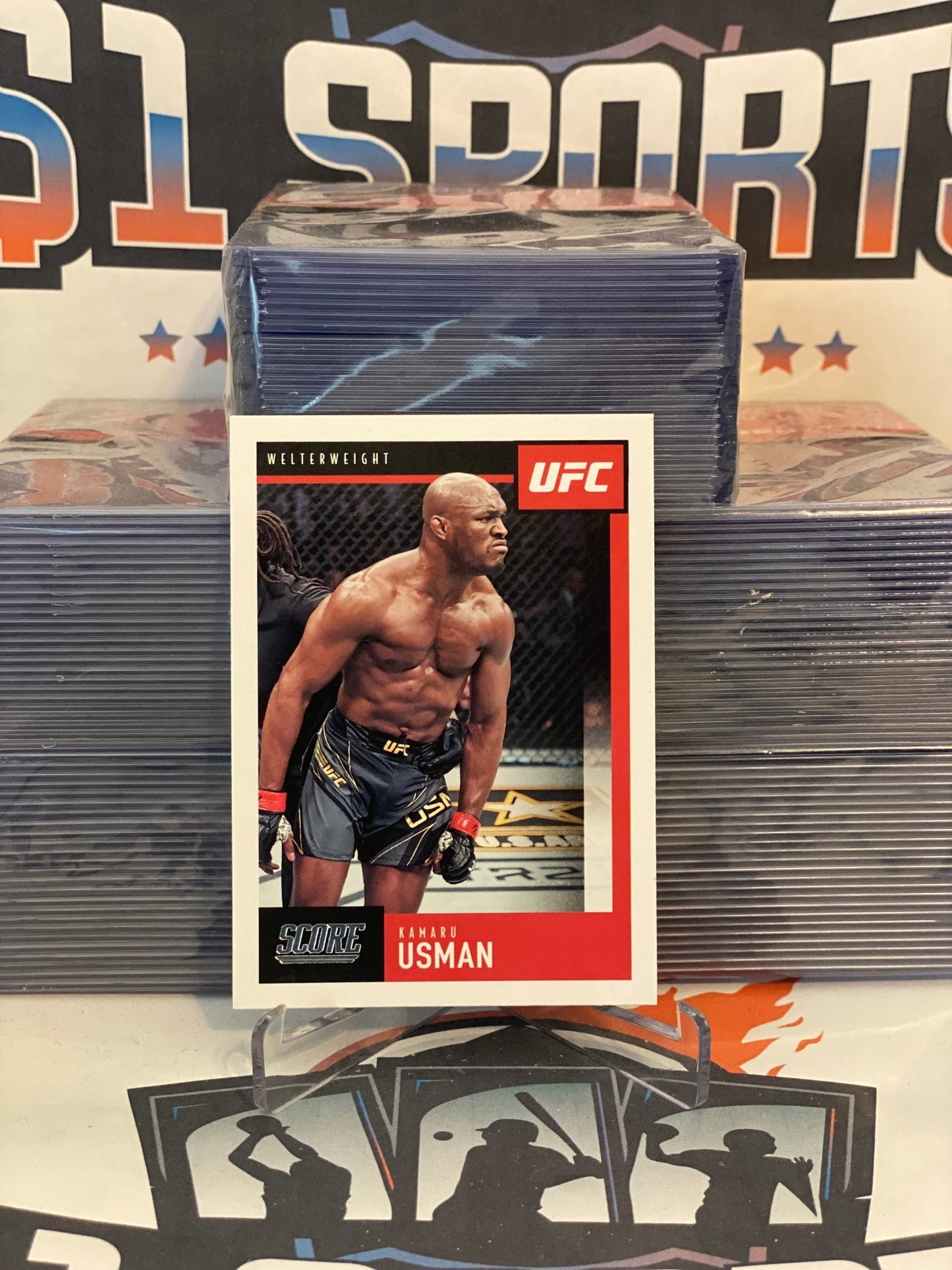 2021 Panini Chronicles UFC (Score) Kamaru Usman #93