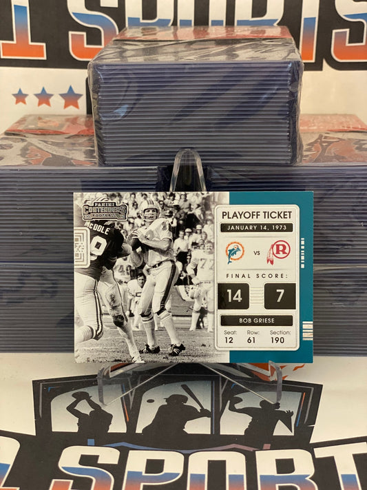 2021 Panini Contenders (Playoff Ticket) Bob Griese #PLT-BGR