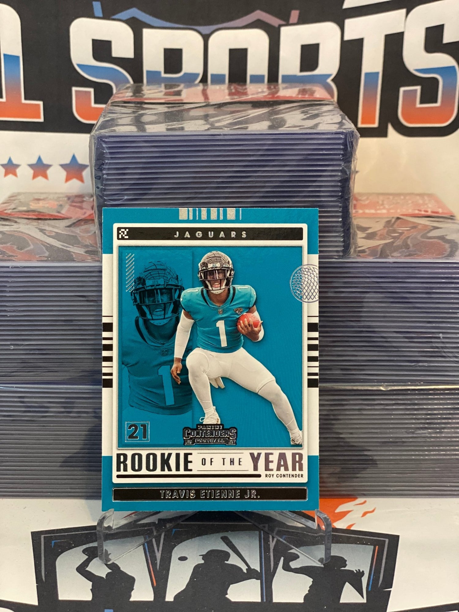 2021 Panini Contenders (Rookie of the Year) Travis Etienne Jr. #ROY-TET