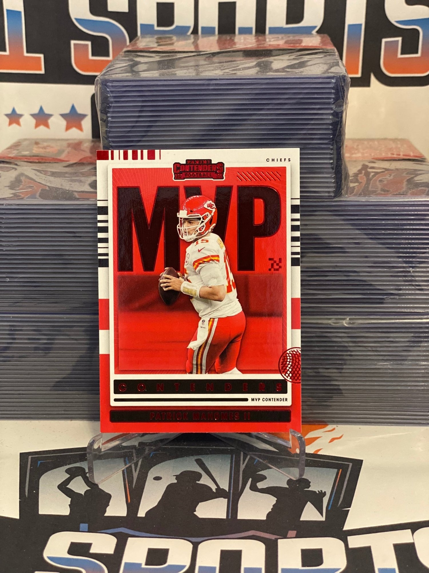 2021 Panini Contenders (Ruby, MVP) Patrick Mahomes II #MVP-PMA