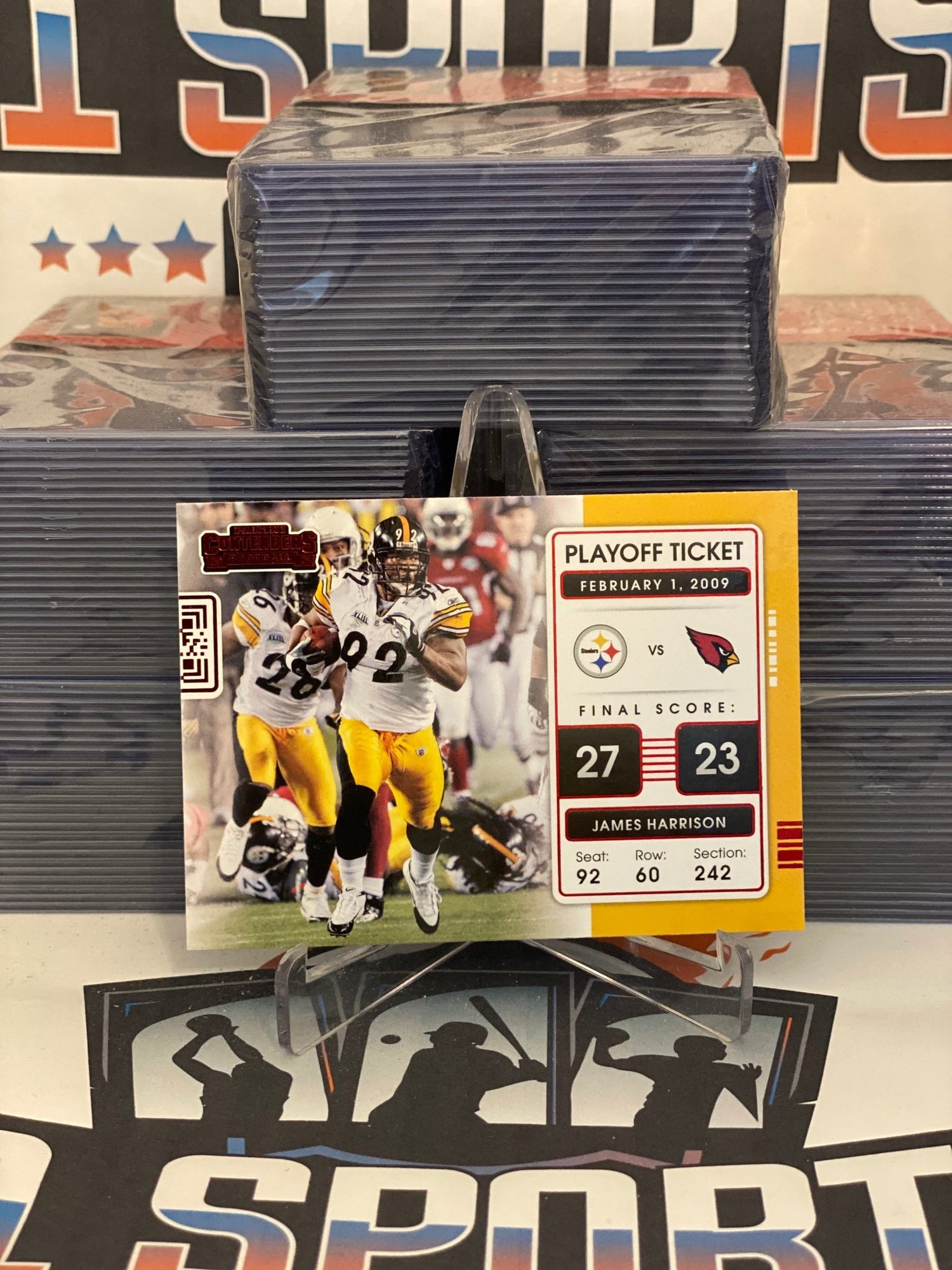 2021 Panini Contenders (Ruby, Playoff Ticket) James Harrison #PLT-JHA
