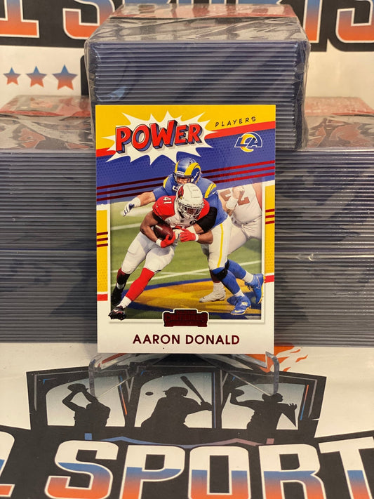 2021 Panini Contenders (Ruby, Power Players) Aaron Donald #PP-ADO