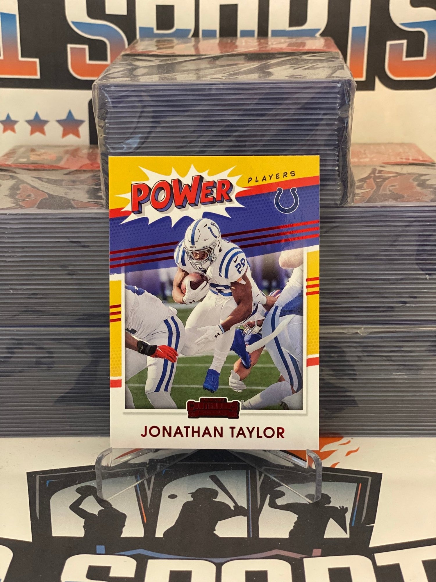 2021 Panini Contenders (Ruby, Power Players) Jonathan Taylor #PP-JTA