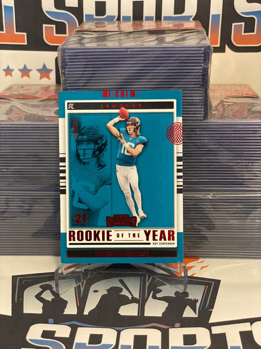 2021 Panini Contenders (Ruby, Rookie of the Year) Trevor Lawrence #ROY-TLR