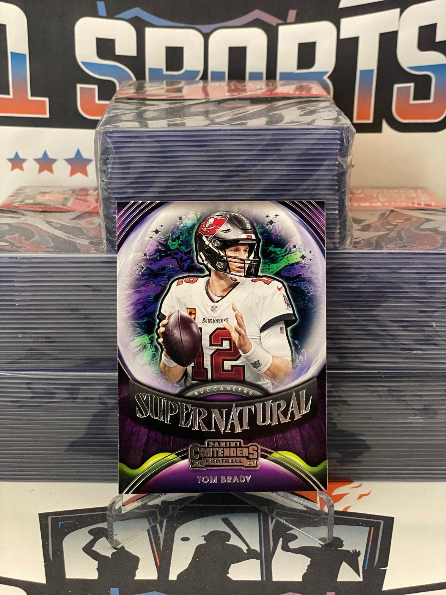 2021 Panini Contenders (Supernatural) Tom Brady #SN-TBR
