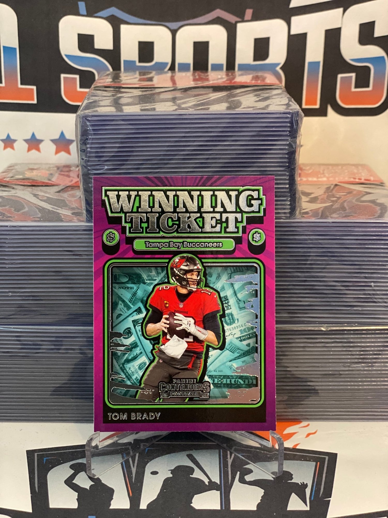 2021 Panini Contenders (Winning Ticket) Tom Brady #WT-TBR