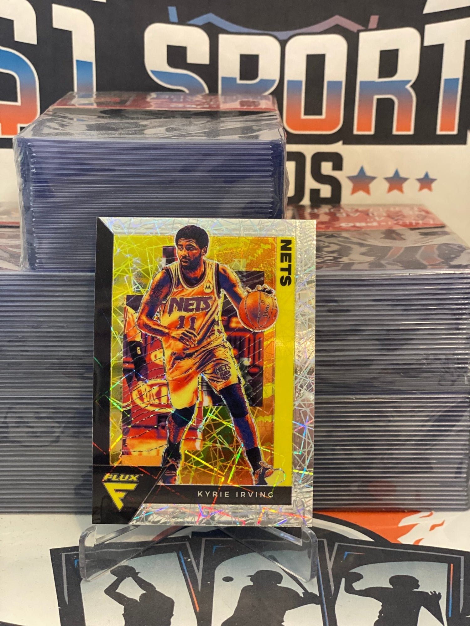 2021 Panini Flux (Silver Laser Prizm) Kyrie Irving #15