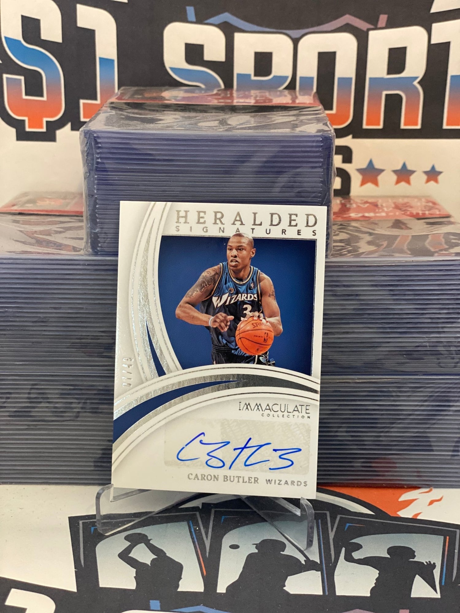 2021 Panini Immaculate Collection (Heralded Signatures Auto 07/49) Caron Butler #HS-CBT