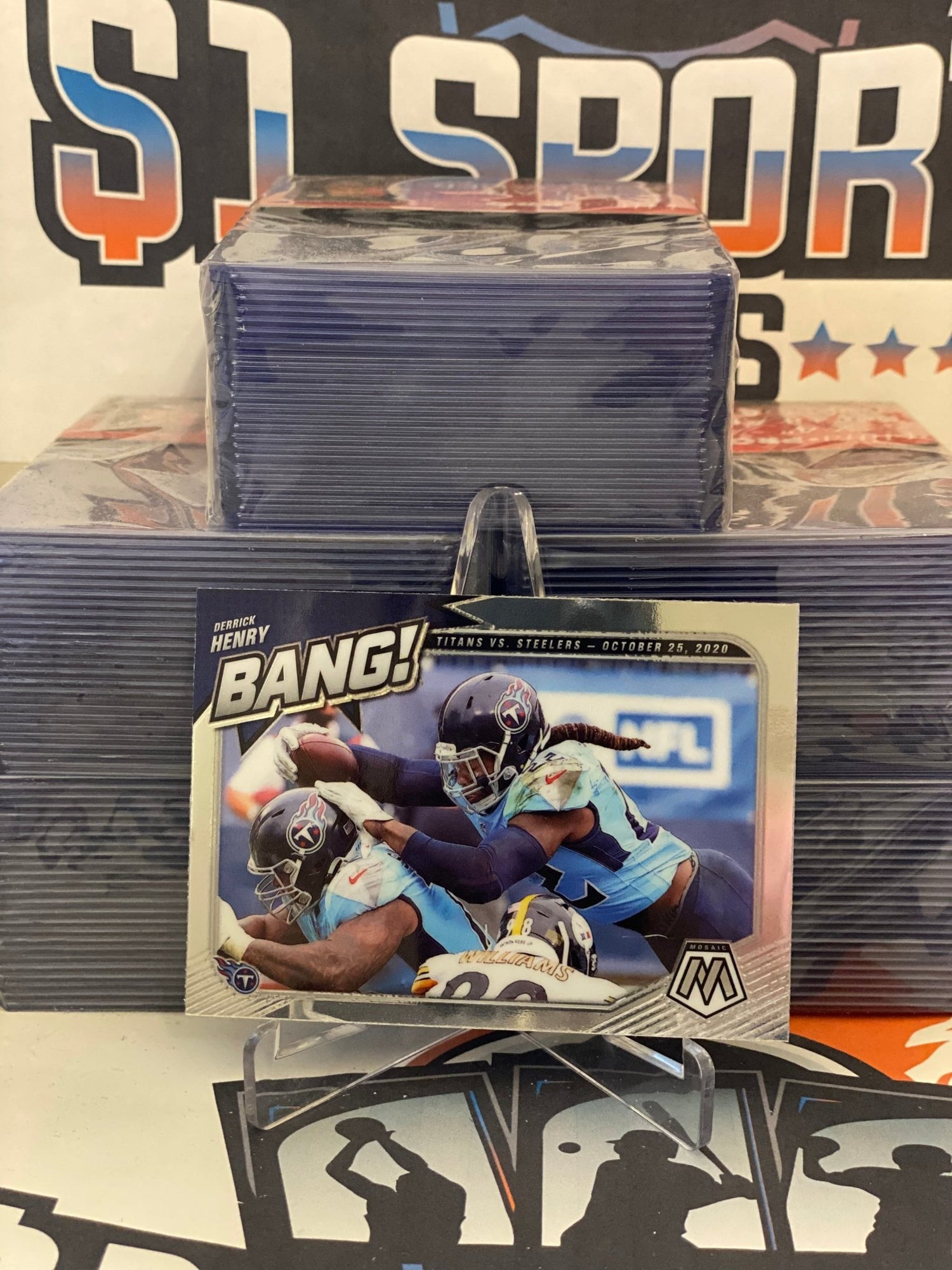 2021 Panini Mosaic (Bang!) Derrick Henry #B-6