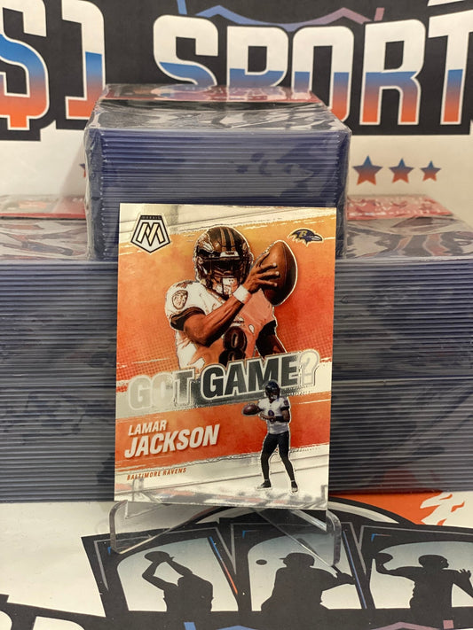 2021 Panini Mosaic (Got Game?) Lamar Jackson #GG-4
