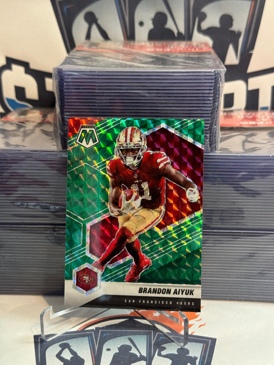 2021 Panini Mosaic (Green Prizm) Brandon Aiyuk #177