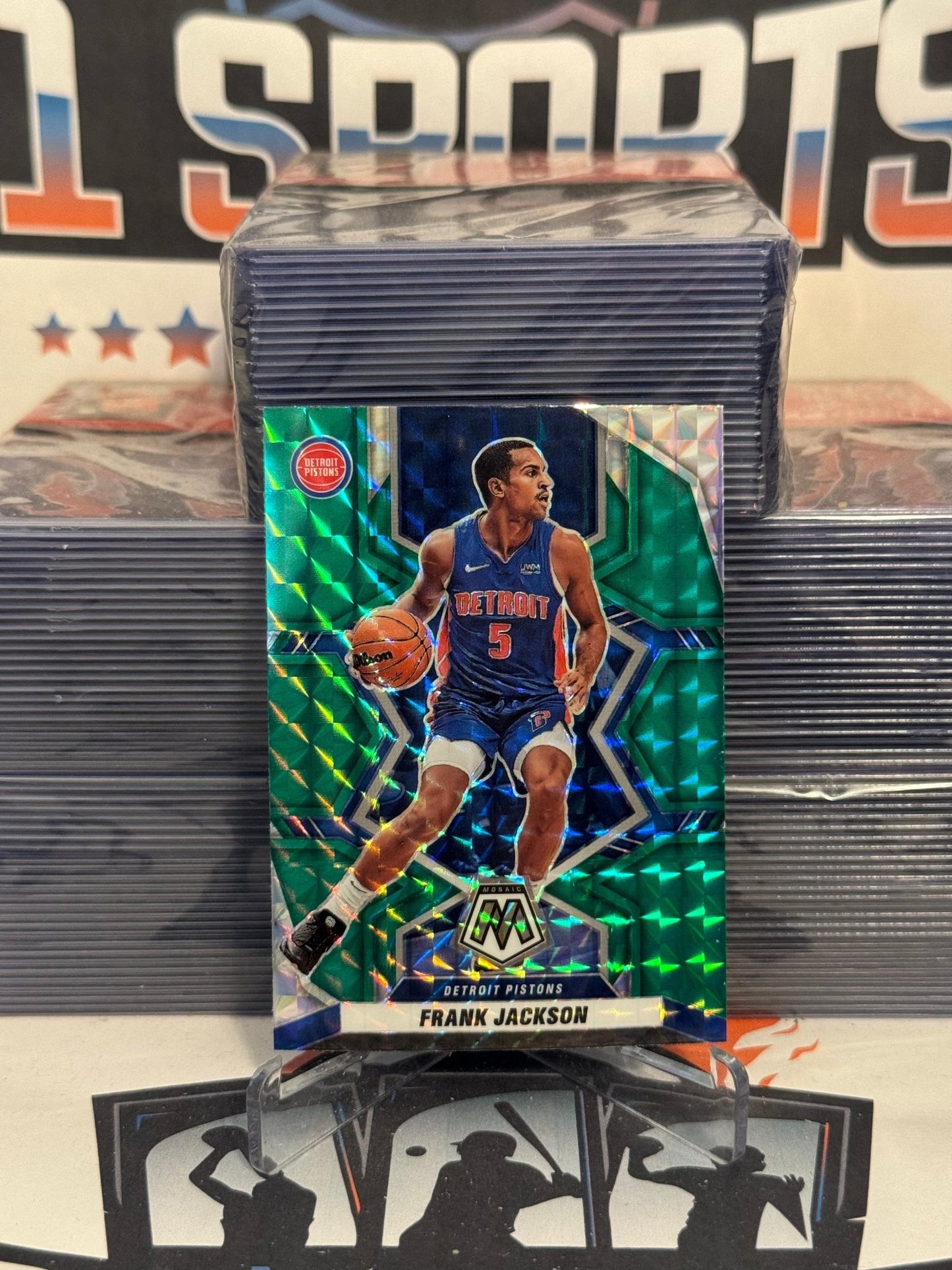 2021 Panini Mosaic (Green Prizm) Frank Jackson #169